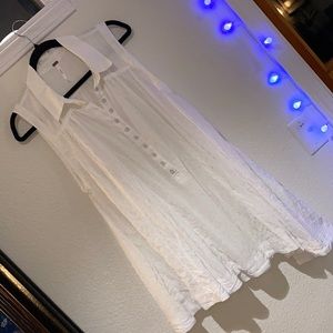 Free People asymmetrical White Tunic